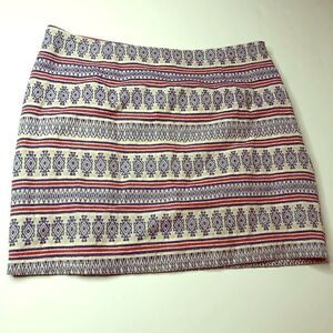Ya LosAngeles Skirt Red White Blue Embroidered